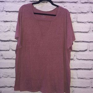 A-Shape open neck tee